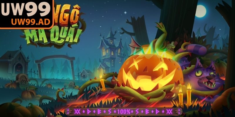 Bí Ngô Ma Quái UW99 được xây dựng xoay quanh hình ảnh bí ngô, lâu đài ma quái
