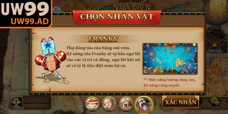 Franky mang đến phong cách tấn công cơ giới