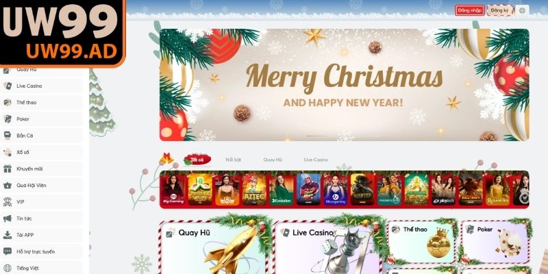 UW99 là nền tảng trực tuyến được xây dựng với giao diện thân thiện
