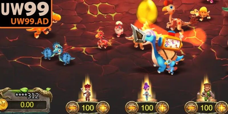 Săn khủng long UW99 nổi bật với chủ đề khủng long tiền sử độc đáo
