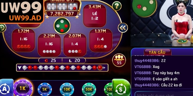 Cược theo màu có mức trả thưởng tương đối ổn định